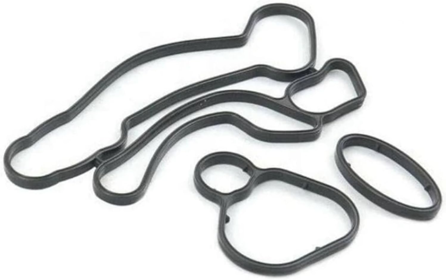 Engine Oil Cooler 55355603 55571687 Aluminum Silver & Black for Chevy Cruze Sonic Aveo Opel Astra 1.6L 1.8L 2008-2016 Replacement