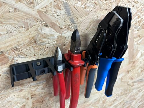 Zange Wandhalterung Platz für 7 Zangen Werkzeugwand Wandmontage inkl. Schrauben (Groß 28x28)