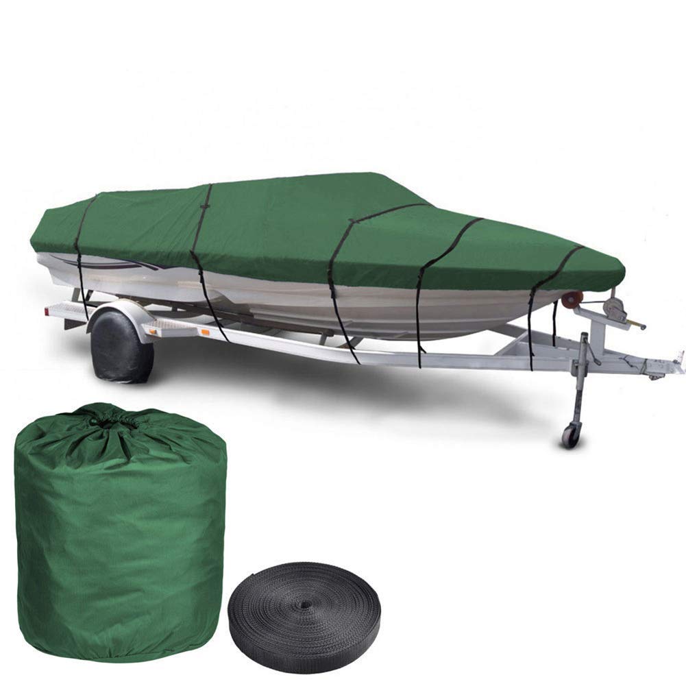 Housse de Bateau, Housse de Jet Ski en Tissu 600D, Coque SpeedV, Protection Contre la pêche et Le Ski, Verte, 17/19 Pieds