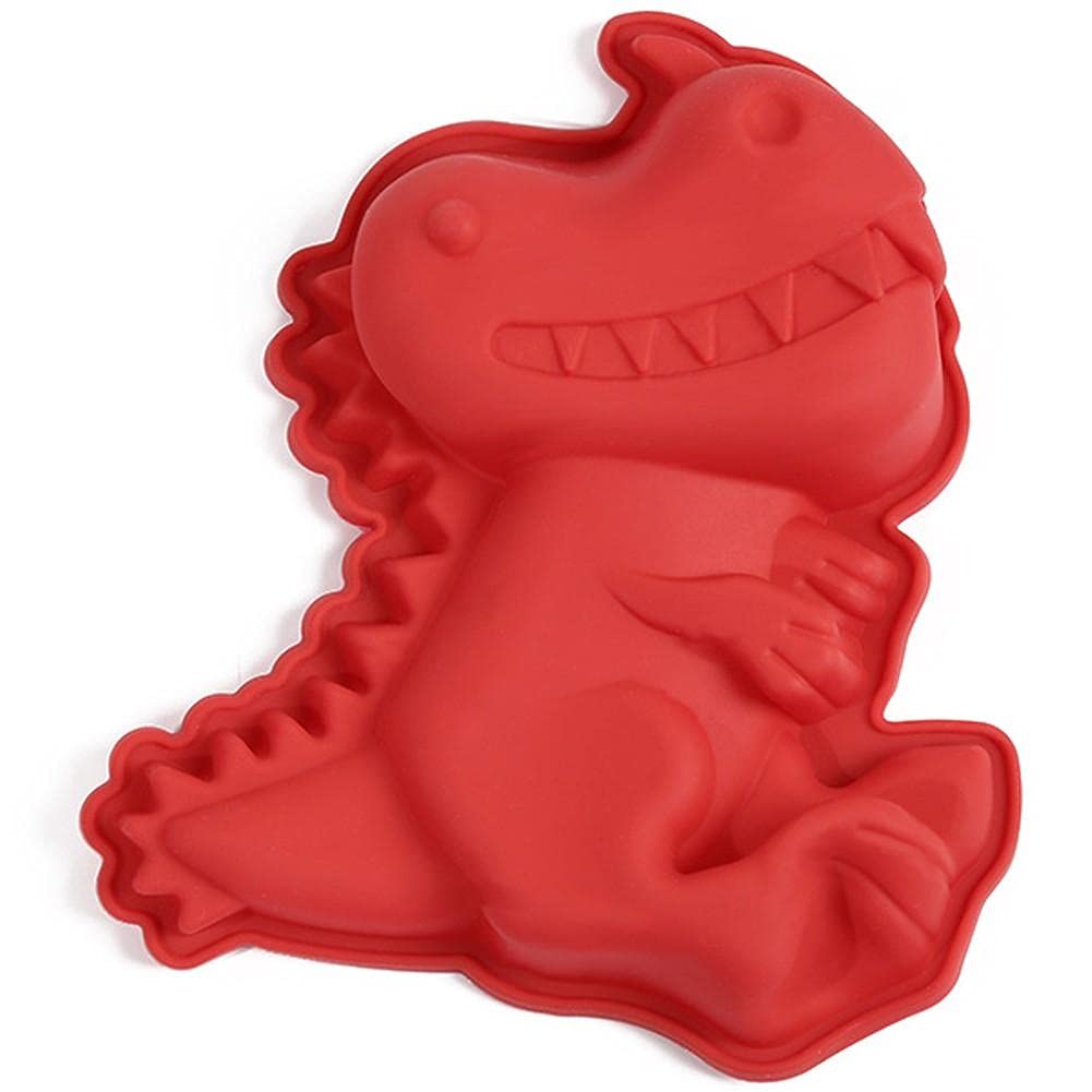 Uzztfa Random Colour 3D Dinosaur Silicone Mold Candy Chocolate Jelly Mould Novelty Pudding Mold Silicone Baking Mold Tray Diy Baking Tool