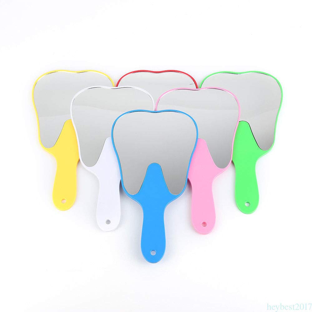 ALKITA Medical Espejo Oficina Forma Diente Molar Aumento Color Aleatorio