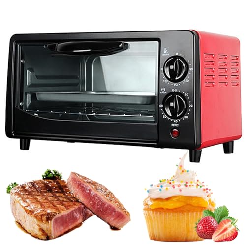 Pequeño Horno De Microondas Multifuncional para Uso Doméstico, Horno De Freidores De Aire Compacto De 11l con Gran Capacidad con Horno De Horno Y Estante, Control Y Temporizador De Aire, Freidora