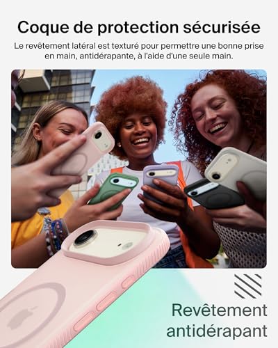 Belkin SheerForce Grip Coque iPhone Air Coque de Protection Compatible MagSafe Design Fin Protection avec Rainures Antidérapantes Magnétique et Anti Impacts - vue 5