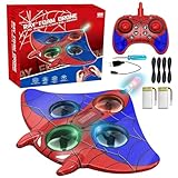 Mini Drohne – RC Kinderdrohne im Mantarochen-Design mit LED Lichter, 360° Flips, Höhe halten, Einsteiger Quadrocopter Indoor & Outdoor Spielzeug Geschenke