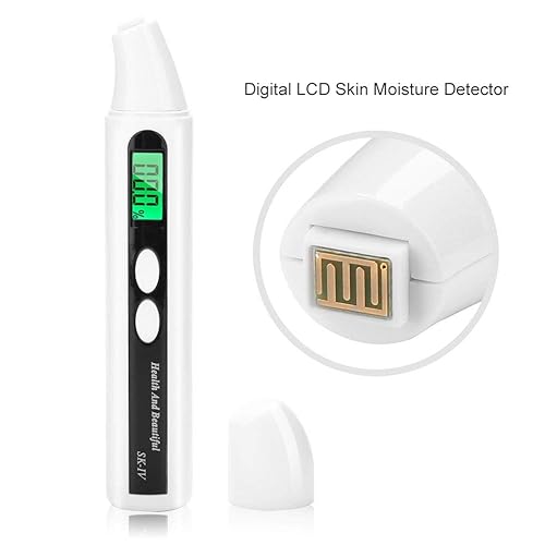 Miniatura 2 de Analizador de piel portátil, 0 ~ 99.9% Detector de piel LCD digital Analizador de aceite de cara de piel Monitor probador detector