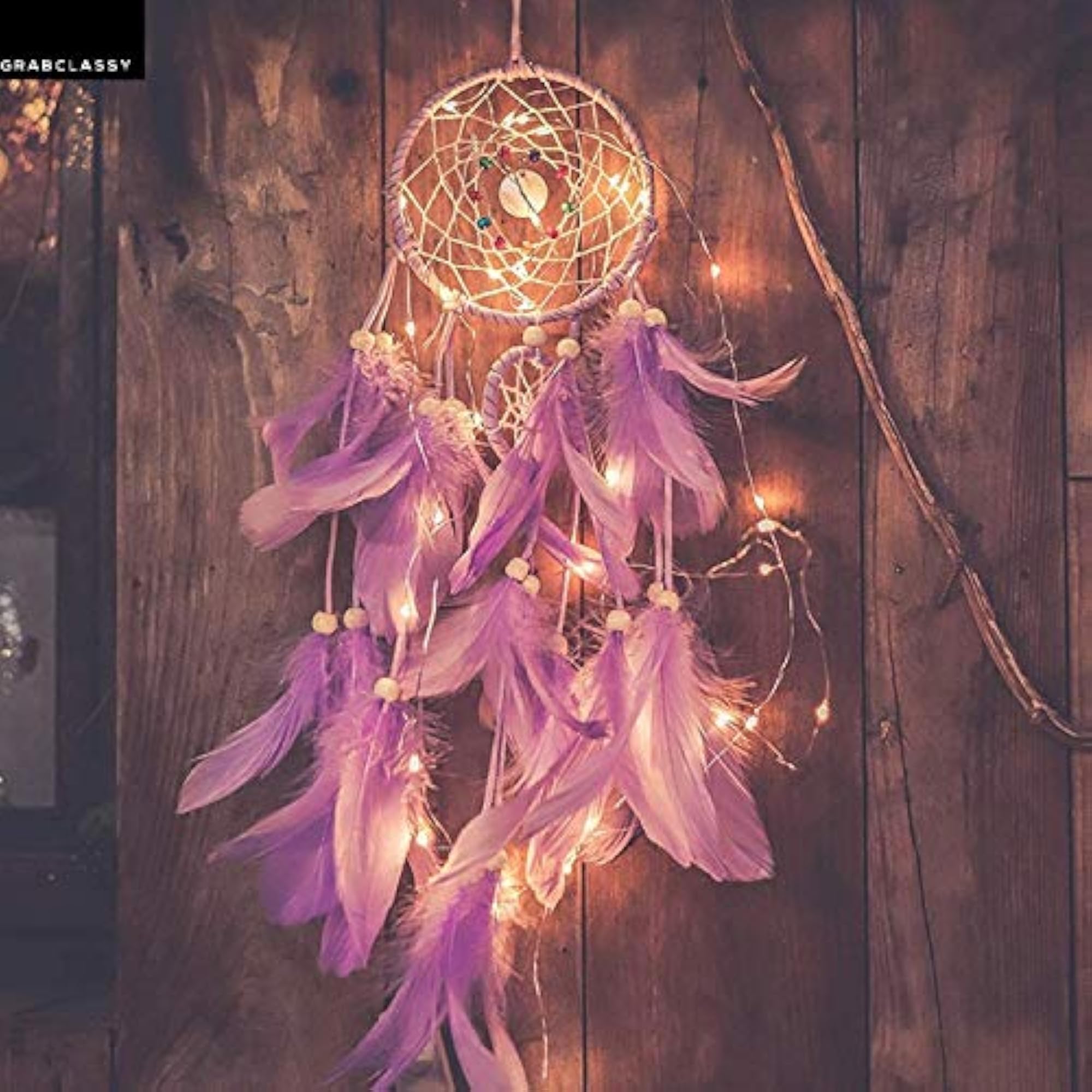 Cotton Dream Catcher, Purple