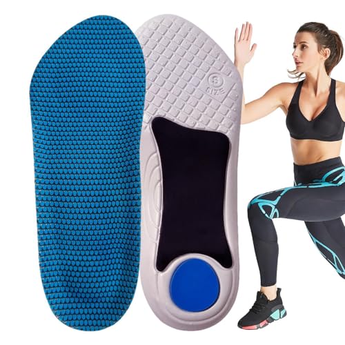 Plantillas para zapatos con soporte para plantar - Plantillas serie ortesis, plantilla de soporte para dolor de rodilla | Dolor de espalda caído, plantilla Corrección de pie alto Mass