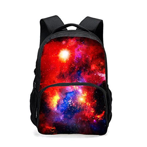 Mochila adolescente, universo espaço TrendyMax Galaxy padrão mochila fofa para escola, Céu estrelado 1, 17.5 * 13 * 6.7 Inch, Clássicos