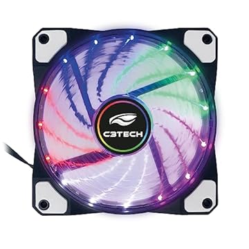 Cooler Fan para Gabinete C3Tech F9-L110M, 12 cm, com Iluminacao LED