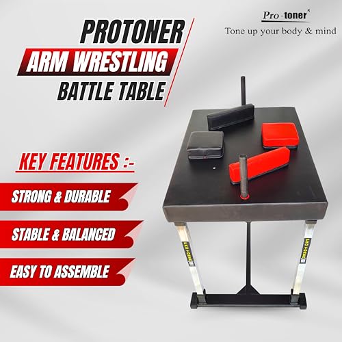 Image of Protoner Arm Wrestling Battle Table, Standard Duo Training, Arm Fighting Competition, Competition Training Equipment Machine