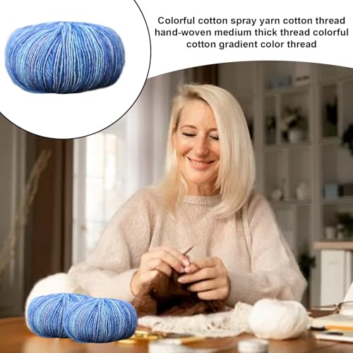 Soft yarn cakes de algodón para proyectos de hand crocheted knitting y manualidades 8
