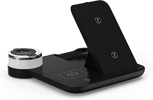 Cargador inalámbrico, estación de carga rápida plegable 3 en 1 RUI MAI LAI compatible con Apple Watch y AirPods, iPhone 131211 (Pro y Pro Max)XXSXS,
