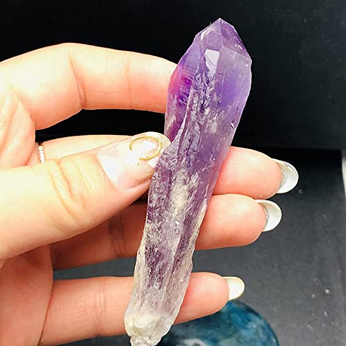 Cristal de amatista natural en punta de cuarzo para regalar bienestar y armonía 4