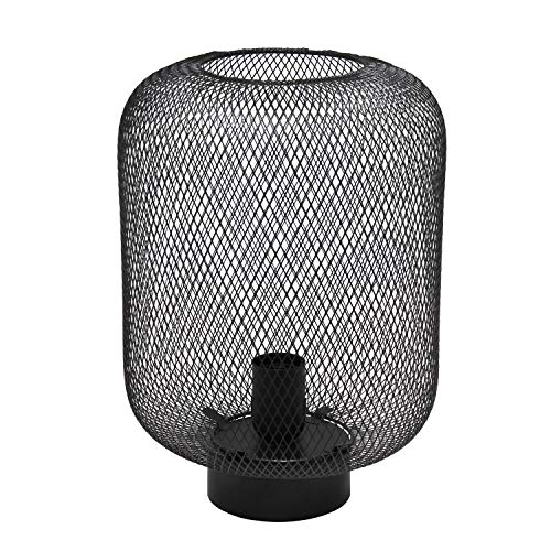 Simple Designs LT1072-BLK Metal Mesh Industrial Table Lamp thumb #3