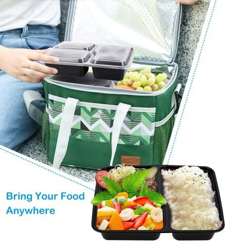 Meal Prep Containers, 10 Pack Premium Quality Meal Prep Plastic Microwavable Food Containers for adults (BPA free Food Grade/Freezer/Dishwasher Safe) (advanced)