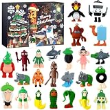 Calendario de Adviento Italiano Brainrot 2025, Calendario de Adviento Sorpresa de Navidad con 24 Figuras Italian Brain Rot, Popular calendario de...