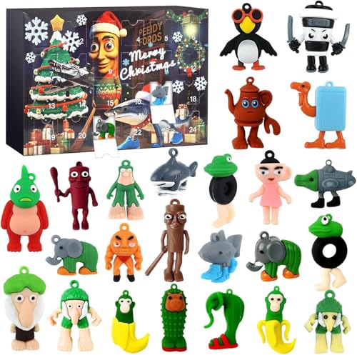 Italian Brainrot Advent Calendar 2025,To Toggle Figures Italian Brainrot Toys Action Figures Set Creative Desk Decorations For Kids Fans Friends Christmas Surprise Gift (Box)