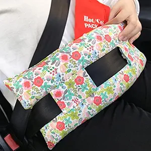 Hysterectomy Abdominal Seat Belt Pillows with Ice/Hot Pocket for Post Surgery, Tummy Tuck Cushions Pads Protectors C-Section Recovery Gift, Hook N Loop Tape