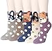 5 Pairs Womens Cute Dog Animal Colorful Cotton Casual Crew Socks by Darller