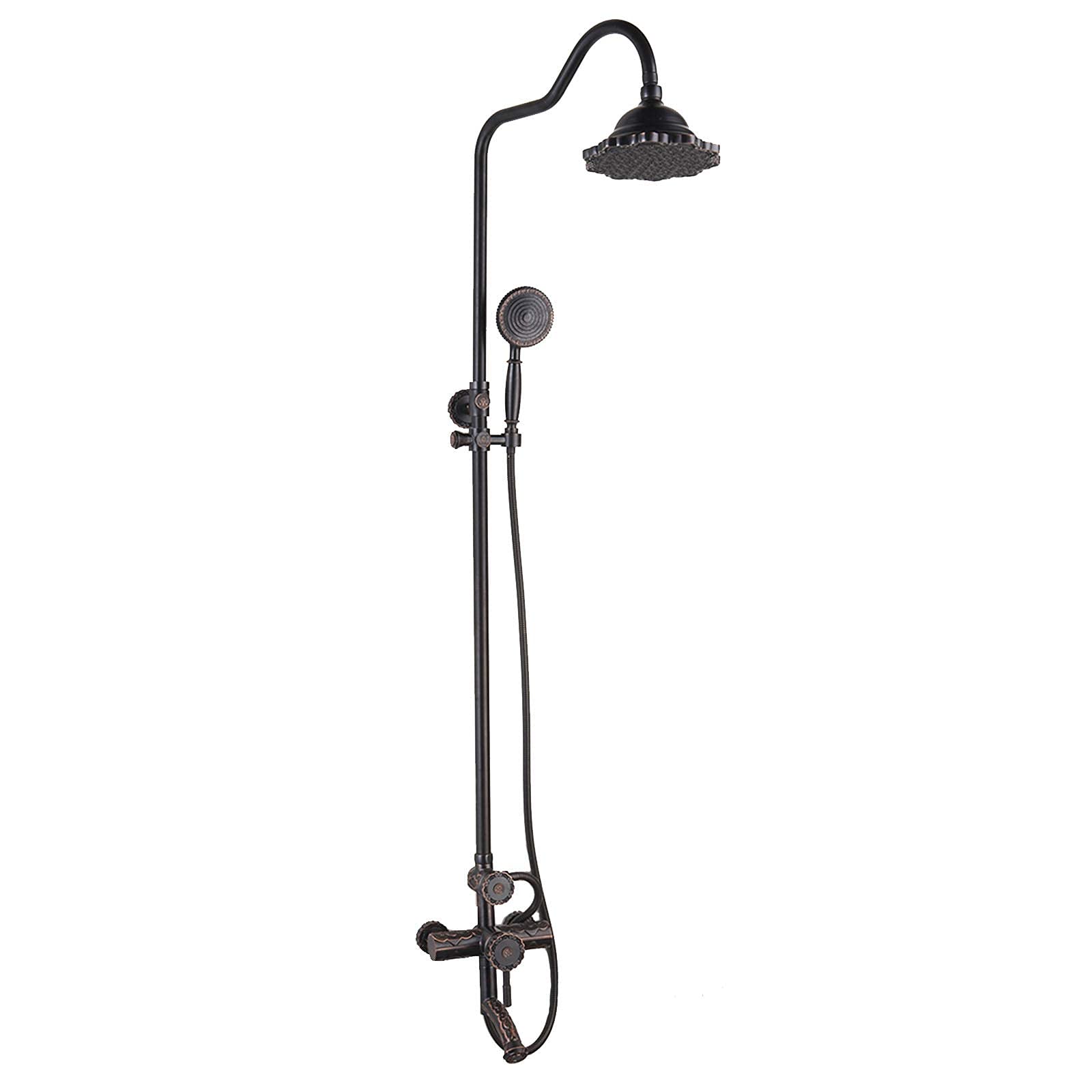Pommeau de douche effet pluie vintage en laiton pour revivre la magie des bains
