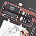 Dowswin 30 Pieces Sketch Pencils Charcoal Drawing Set Sketching Pencil Set of Graphite Pen Eraser Craft Sharpener Knife Pencil Extender Roll up Canvas Carry Pouch Pro Art Supplies for Beginners Artist
