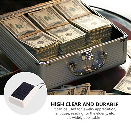 STOBOK Lupa Com Luz de Alta Ampliação 45X Lupa Portátil Lupa Iluminada Com LED Detector de Dinheiro