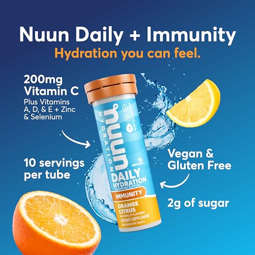 Image of Nuun, Citrus Orange Immunity Box, 1.9 Ounce, 8 Count (Pack of 2)
