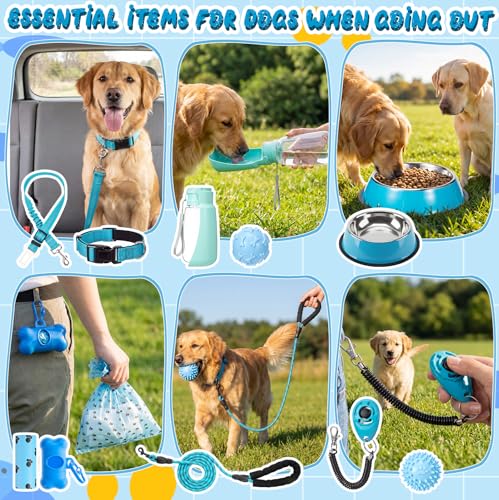 Leitee 50 Pcs Blue Puppy Starter Supplies Kit Small Dog Training Kit - Image 4