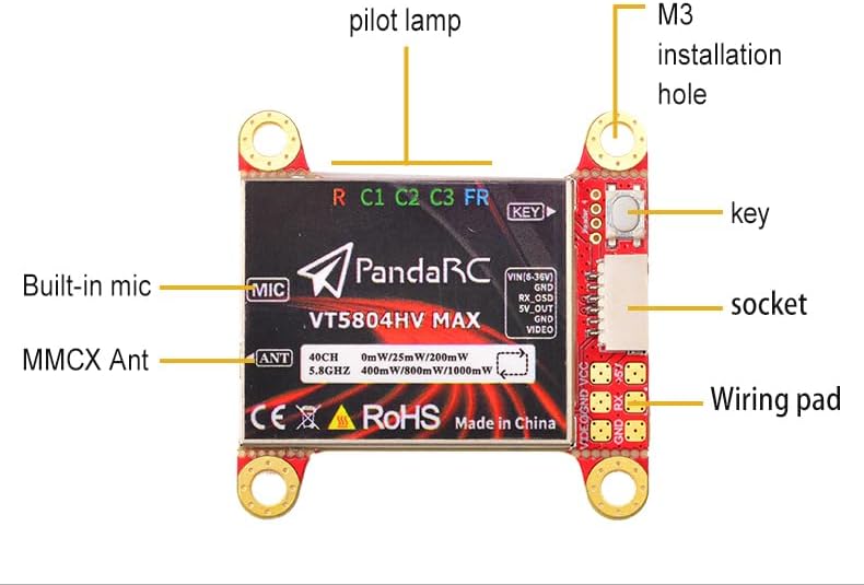PandaRC VT5804HV MAX Component Diagram