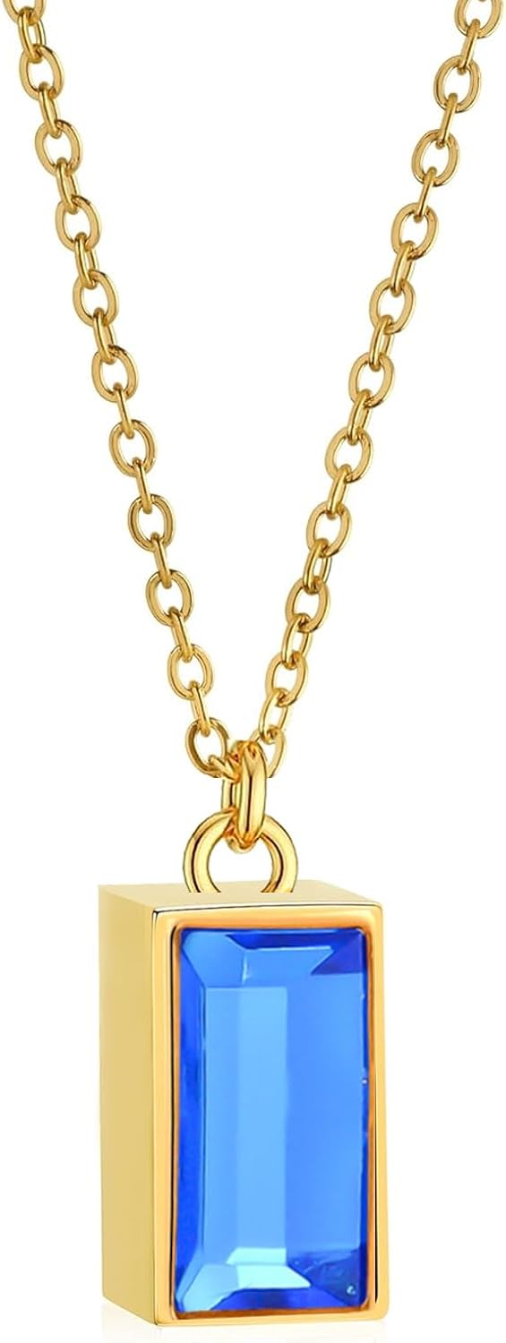 Mini Cube Urn Necklaces Cremation Jewelry for Ashes for Women Men Cremate Urn Locket for Human Ashes Holder Memorial Jewelry with Crystal Front