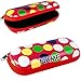 Produktbild Schlampermappe / Faulenzer / Kosmetiktasche - Bunte Punkte - rot - inkl. Name - Federmappe & Schlamper Etui - mit Reißverschluß - Büro Organizer - Stifter..