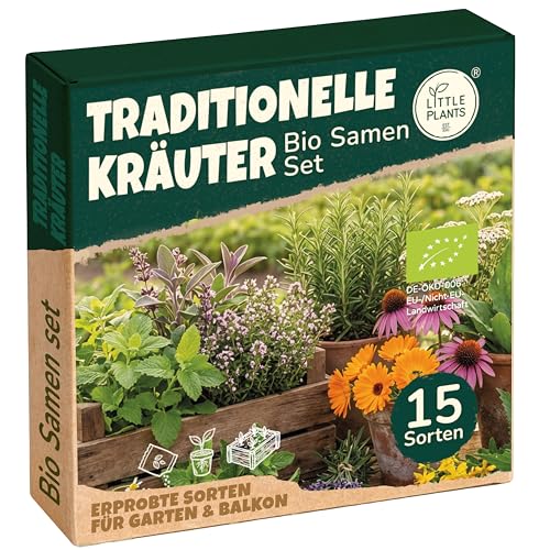 Bio Traditionelle Kräuter Samen Set - 15 Sorten Heilkräuter Samen - Saatgut - Kräutersamen Set zum â€¦ – Miniatur