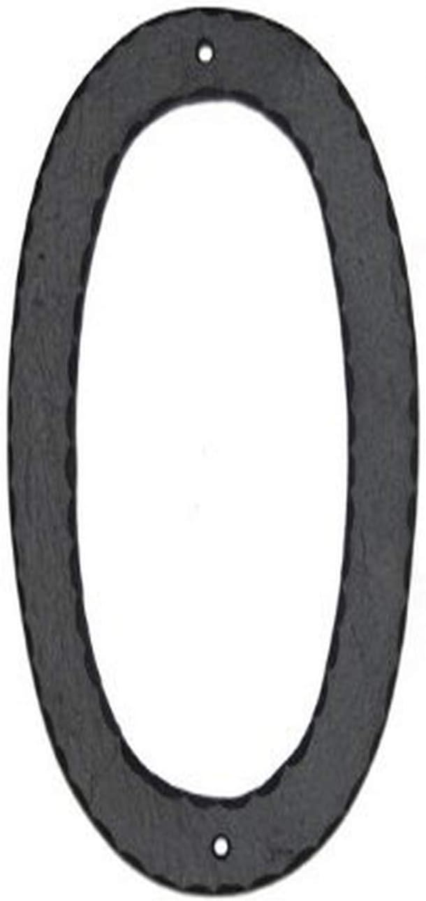Montague Metal Products Textured Font Individual House Number, 6, 10-Inch