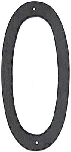 Miniatura 6 de Número de casa individual, texturado, de 10 pulgadas., Negro