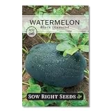 Sow Right Seeds - Black Diamond Watermelon Seeds for Planting - Non-GMO Heirloom Melon - Ideal for Gardens - Grow Large Sweet Juicy Watermelons at Home - Sweet and Tasty Summer Fruit (1)