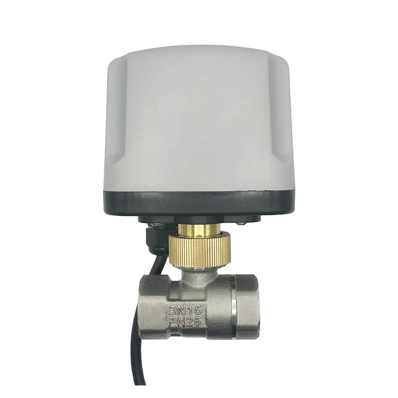 PEQYUACTE 1/2" IP65 Two Way Waterproof Motorized Ball Valve Stainless Steel Electric Ball Valve(DC12-CR04)