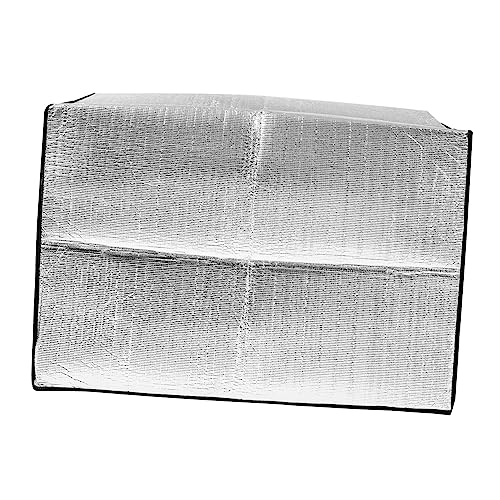 OUNONA エアコン保護カバー 送風機 ユニット ポータブル ブロッカー 長方形のランプシェード カーズ エアコンサンシェード 用サンシェード 室外機用カバー Silver