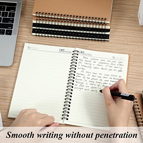 12 Pack Spiral Ruled Notebook A5 Lined Travel Notebook 5.5 X 8.3 Inch Colorful Notebook 60 Sheets/120 Pages Memo Notepad Sketchbook Spiral Bound Notebooks For Students Office Business (Multi Colors) #TOP3