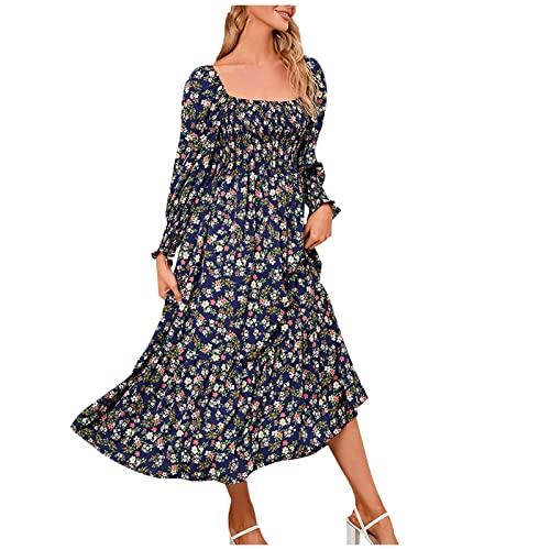 SchöNe Kleider Damen Kleid GroßE GrößEn Herbst Und Winterkleid Midi...