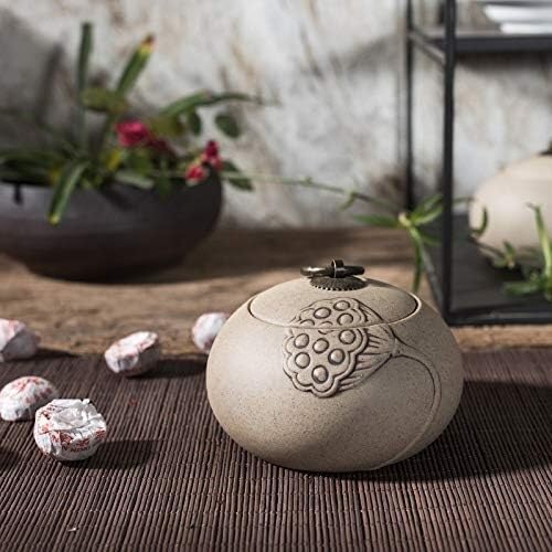 Barattolo for la conservazione in ceramica, Barattoli for tè in ceramica grossolana, Barattoli sigillati in ceramica, Barattoli for medicinali, Barattoli for bustine di tè for la casa, Barattoli for c