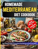 HOME MADE MEDITERRANEAN DIET COOKBOOK: The Ultimate Guide to Long-Term Food Storage and Survival Meals B0F5MRC9TM Book Cover