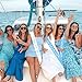 7Pcs Last Toast on The Coast Sash Brides's Last Toast Sash Blue White Coastal Beach Bachelorette Party Decorations Coastal Party Decor for Women Summer Beach Bach Bachelorette Bridal Shower Supplies