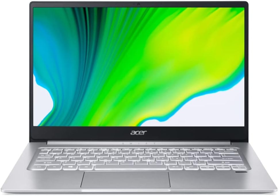 Swift 3 Intel Evo Thin & Light Laptop, 14" Full HD, Intel Core i7-1165G7, Intel Iris Xe Graphics, 8GB LPDDR4X, 256GB NVMe SSD, Wi-Fi 6, Fingerprint Reader, Back-lit KB, SF314-59-75QC