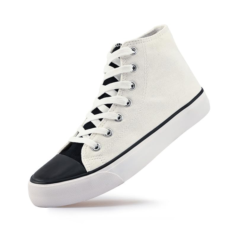 Canvas High Top Sneakers for Women Men Classic Lace Up Canvas Shoes Womens Mens Fashion High Top Sneakers Casual Tennis Walking Shoes