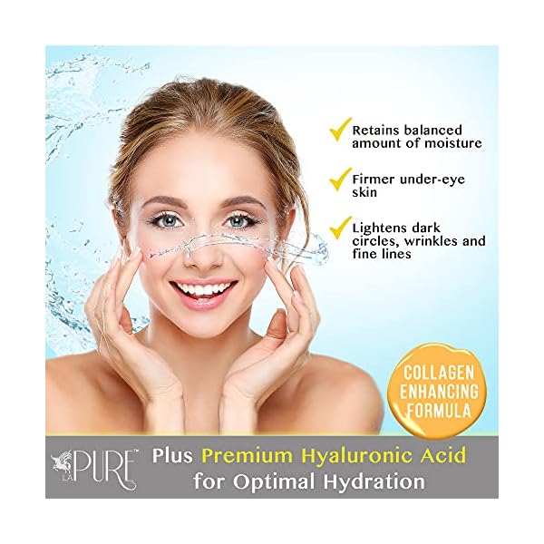 LA-PURE-24K-Gold-Eye-Treatment-Masks-Under-Eye-Patches-Dark-Circles-Under-Eye-Treatment-Under-Eye-Bags-Treatment-Eye-Mask-for-Puffy-Eyes-Anti-Wrinkle-Undereye-Dark-Circles-Gel-Pads-15-Pairs LA PURE 24K Gold Eye Treatment Masks - Under Eye Patches, Under Eye Bags Treatment, Eye Mask for Puffy Eyes, Anti-Wrinkle, Dark Circles, Gel Pads 15 Pairs