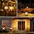 WdtPro Solar Lanterns Outdoor Waterproof, Upgraded Bright Hanging Solar Lights for Outside,Solar Powered Lanterns Lighting LED for Garden Patio Yard Decorative 2 Pack (Warm Light)