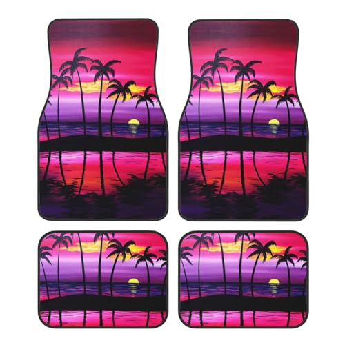 Tapis de sol voiture palmier de qualité supérieure : le chic tropical pour votre habitacle