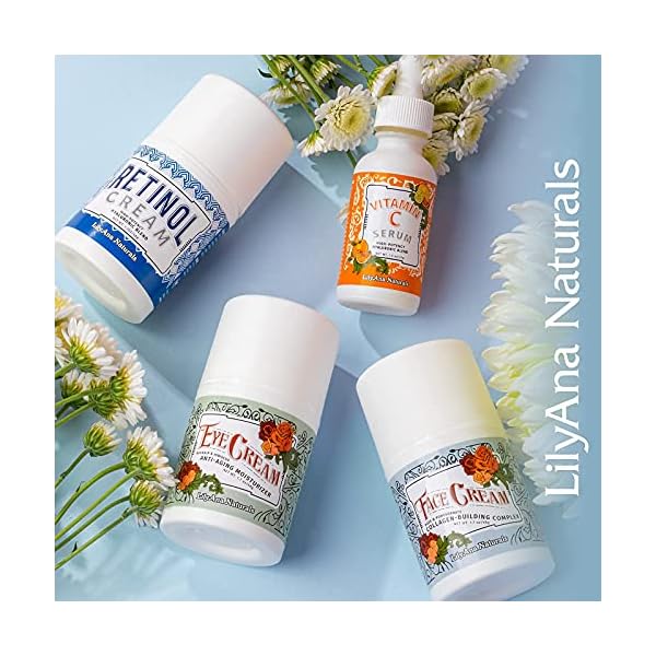 LilyAna-Naturals-Eye-Cream-2-Month-Supply-Made-in-USA-Eye-Cream-for-Dark-Circles-and-Puffiness-Under-Eye-Cream-Anti-Aging-Eye-Cream-Improve-the-look-of-Fine-Lines-and-Wrinkles-Rosehip-and-Hibiscus-Bot LilyAna Naturals Eye Cream for Dark Circles and Puffiness, Under Eye Cream for Wrinkles and Bags, Anti Aging Eye Cream helps Improve Dryness; for Sensitive Skin - 1.7 oz - Made in USA