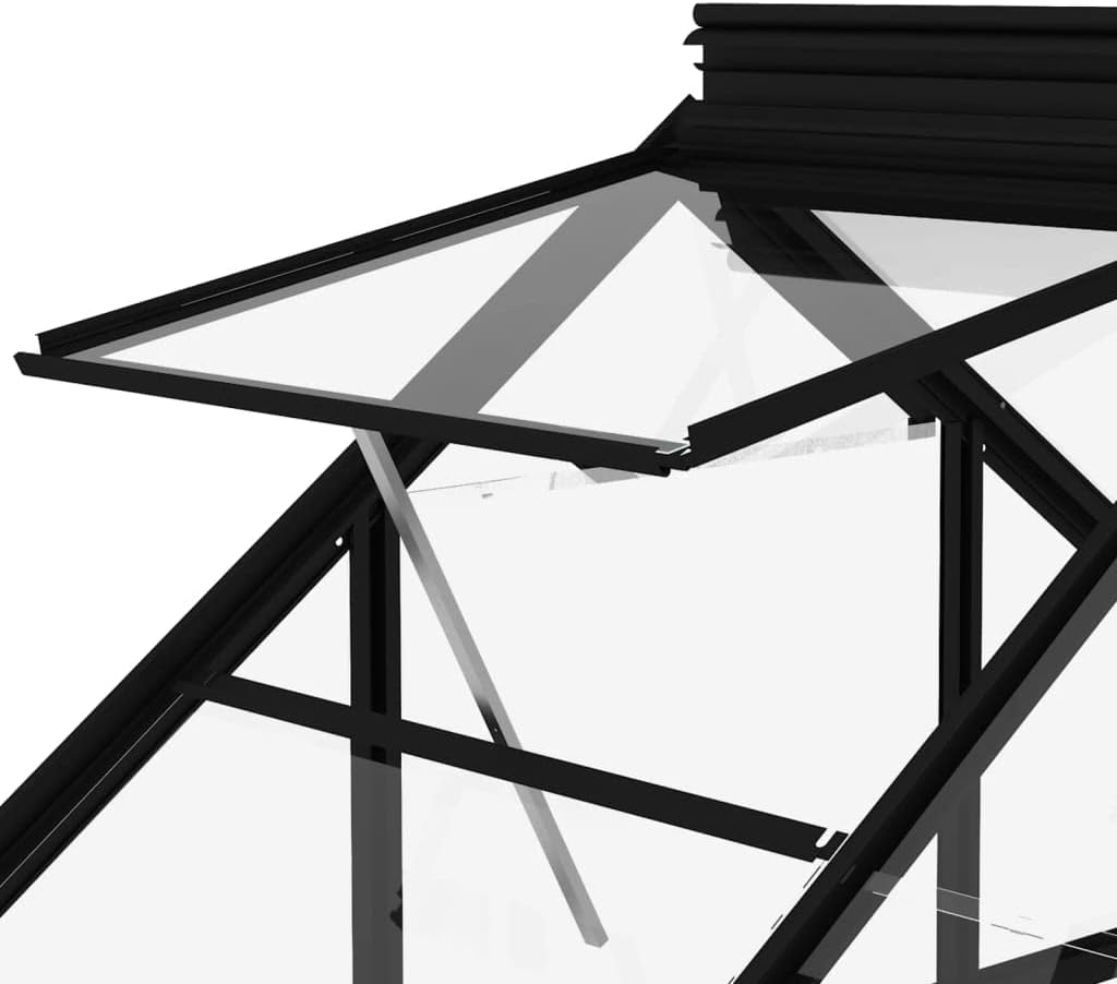 Close-up view of the roof vent mechanism