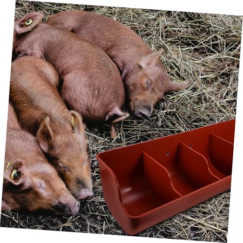 Mangeoire pour chèvres anti-gaspillage Hemobllo, plastique résistant multi-slots de ferme - 5